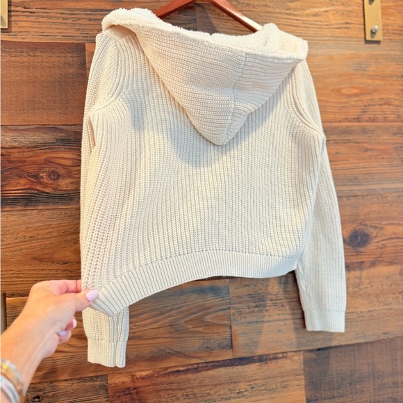 LETY & ME Fleece Hooded Knit Cardigan-Jacket EUC - Picture 3 of 8